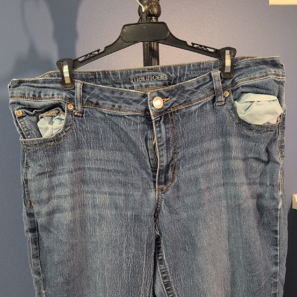 Maurices Women's Boyfriend Jeans - Blue